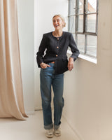 Sloane Tweed Blazer - Black