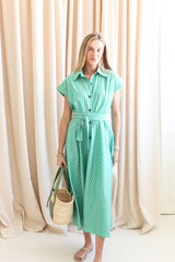 Kelly Green Stripe Dress