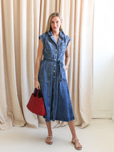 Frances Denim Midi Dress
