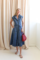 Frances Denim Midi Dress