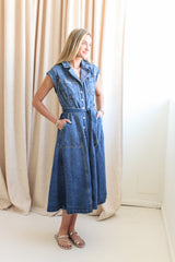 Frances Denim Midi Dress