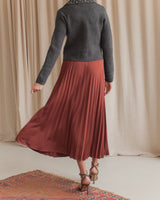 Aggie Pleated Maxi Skirt