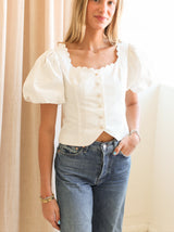 Melissa Scallop Blouse