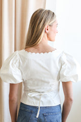 Melissa Scallop Blouse