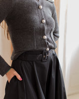 Madison Midi Skirt - Black