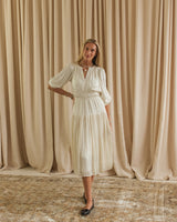 Alexa Pleated Midi Dress