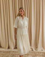 Alexa Pleated Midi Dress