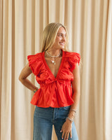 Berry Bow Blouse