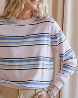 Sammi Striped Top- Blush