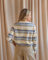 Sammi Striped Top- Cream