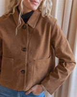 Hudson Faux Suede Jacket - Tan