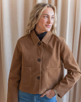 Hudson Faux Suede Jacket - Tan