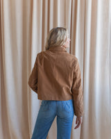 Hudson Faux Suede Jacket - Tan