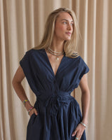 Elena Pleated Midi Dress