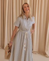 Hadley Striped Midi Dress
