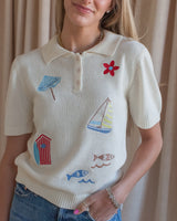 Laguna Embroidered Knit
