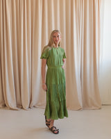 Carla Pleated Midi Dress