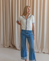 Nautical Knit Top