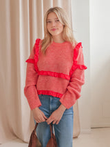 Hallie Ruffle Sweater