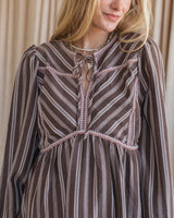 Mocha Stripe Mini Dress