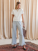 Jenny Gingham Pants- Blue