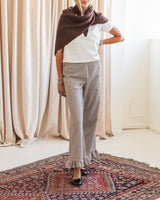 Jenny Gingham Pants- Brown