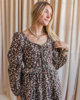 Espresso Animal Print Dress