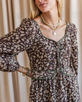 Espresso Animal Print Dress
