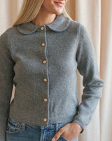 Peter Pan Grey Cardigan