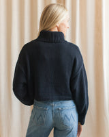 Americana Navy Turtleneck