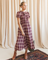 Chrissy Plaid Bow Dress