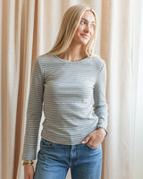Stevie Striped Tee - Grey