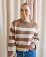 Oatmeal/Camel Kensington Sweater