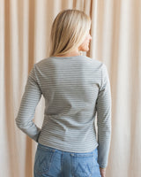 Stevie Striped Tee - Grey