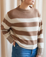 Oatmeal/Camel Kensington Sweater