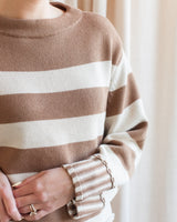 Oatmeal/Camel Kensington Sweater