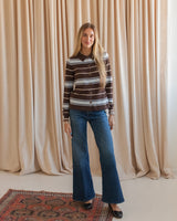 Parker Polo Cardigan- Chocolate