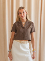 Kent Summer Blouse- Brown