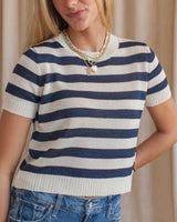 Bally Stripe Knit- Navy