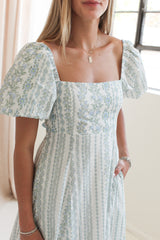 Taylor Puff Sleeve Maxi Dress