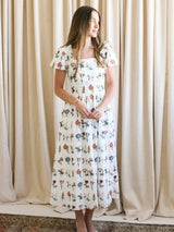 Emery Embroidered Midi Dress