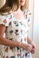 Emery Embroidered Midi Dress