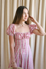 Paige Puff Sleeve Midi Dress