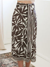 Layla Linen Wrap Skirt