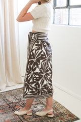 Layla Linen Wrap Skirt