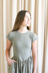 Hannah Poplin Midi Dress