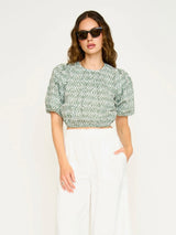 Mirth Andaman Bubble Top in Kelp Minnow