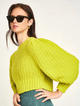 Mirth Valmorel Puff Sleeve Pullover in Citronelle