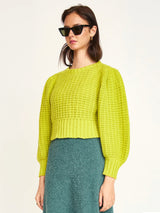 Mirth Valmorel Puff Sleeve Pullover in Citronelle