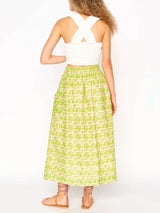MIRTH Verona Skirt in Lime Popova